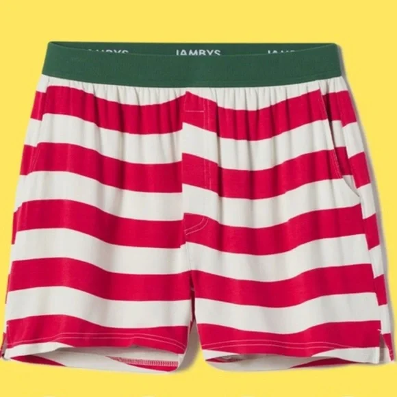 JAMBYS Intimates Sleepwear Jambys Christmas Striped Boxers